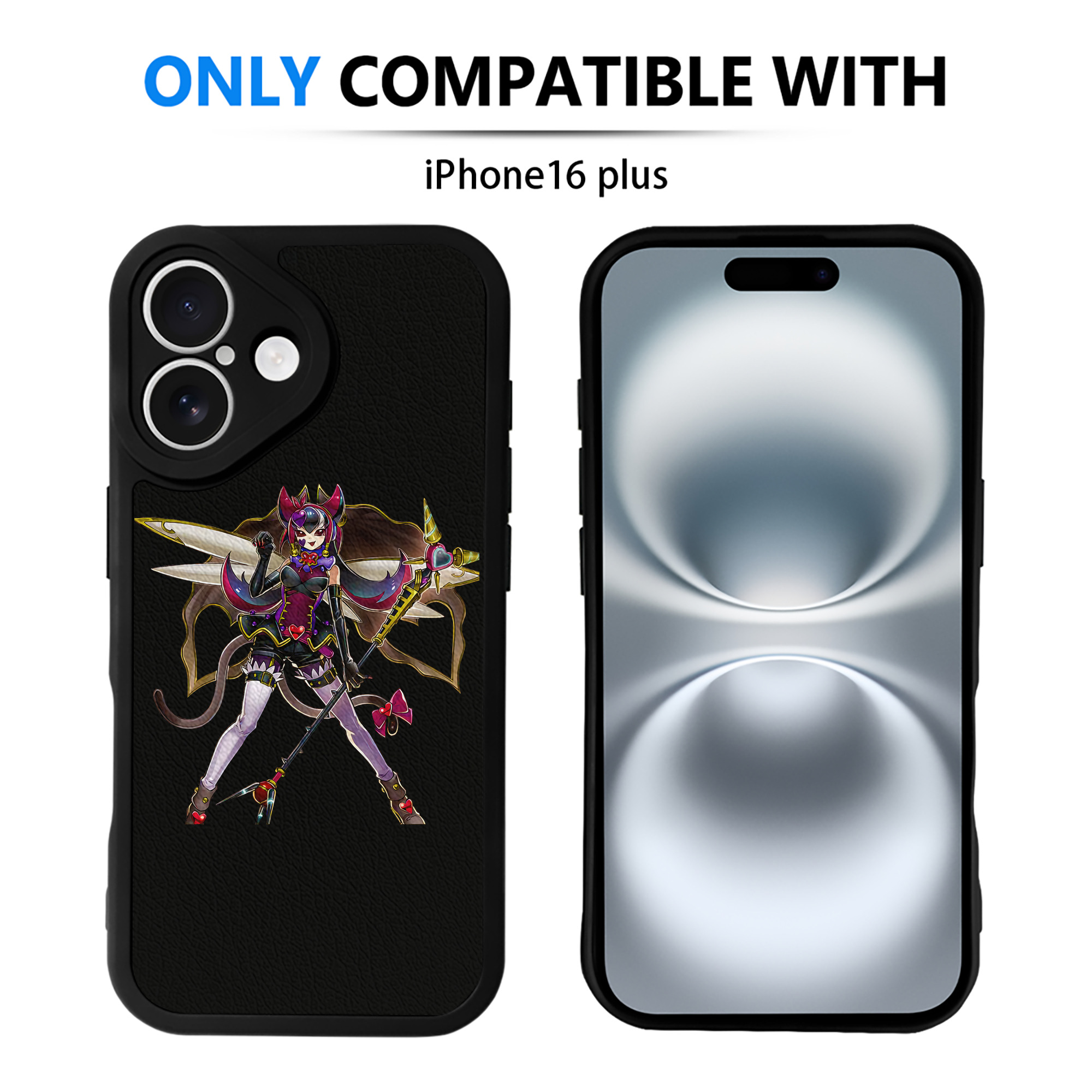 （画像用） 遊☆戯☆王 Yu-Gi-Oh! 【iPhone 16シリーズ対応】シリコンスマホケース（レザー調） 材質：シリコン